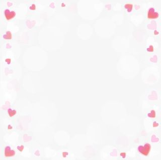 矢量粉色爱心边框免抠