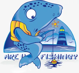 卡通矢量海豚PNG图免抠