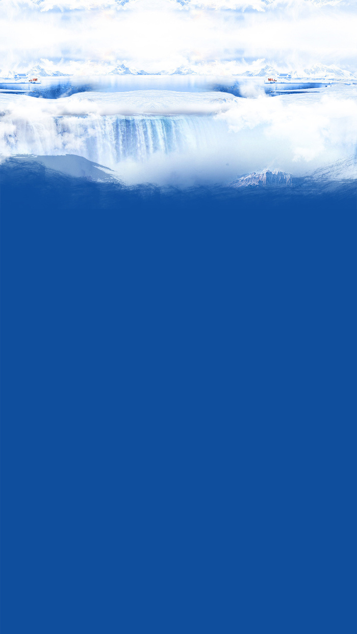 冰爽低价夏季蓝色H5背景素材高清