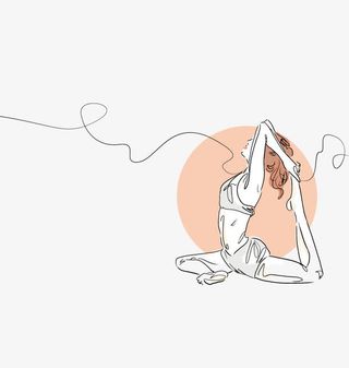 矢量瑜伽动作免抠