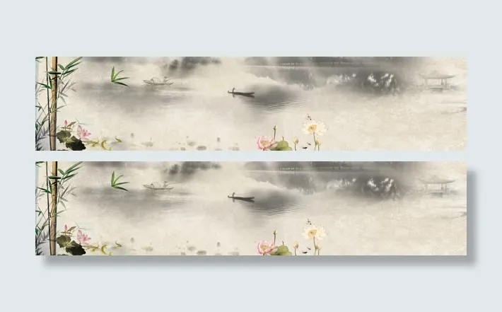 唯美淡雅中国风banner背景