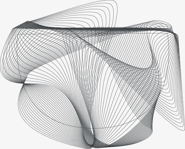 矢量动感曲线免抠