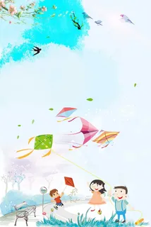 清新手绘二十四节气立春海报高清