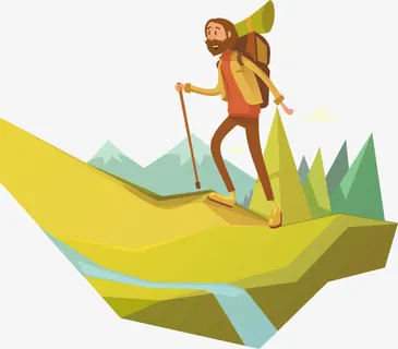 登山背包客免抠