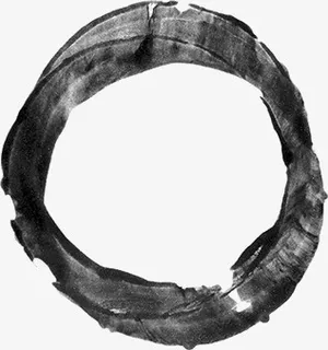 水墨圆形免抠