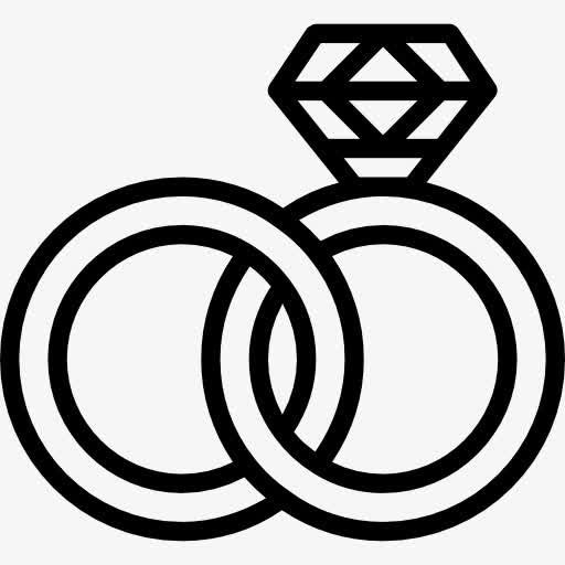 结婚戒指图标免抠