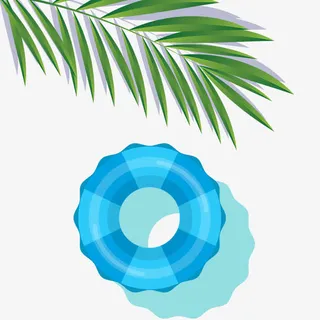 卡通游泳素材免抠