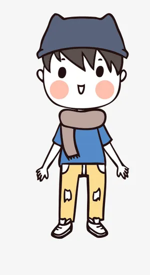 人物手绘插画可爱素材35免抠