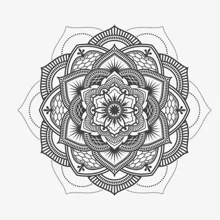 矢量手绘中国花时尚免抠