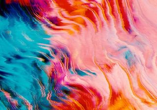 水彩炫彩笔刷渐变海报高清