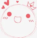 手绘漫画印章水印免抠