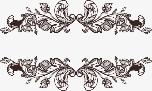 黑色树藤框架免抠