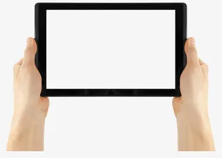 操作触摸平板电脑免抠