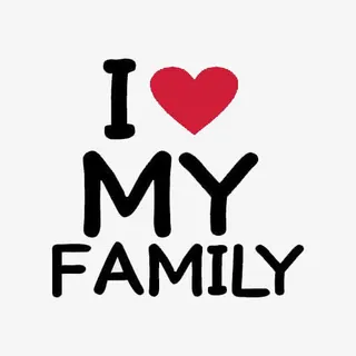 家庭英文艺术字免抠