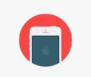 白色苹果手机免抠