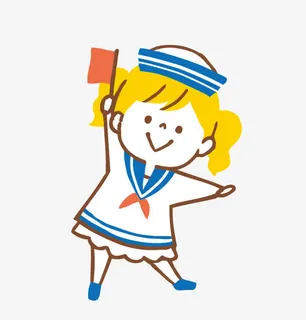 韩国卡通航海小船员免抠
