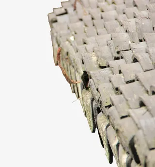 古老房檐瓦片免抠