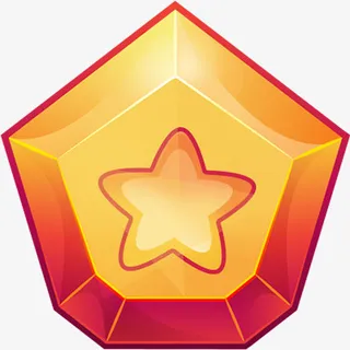 部落图腾红宝石免抠