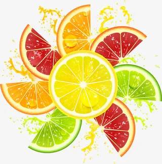 水果片装饰图案免抠