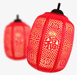 中式卡通灯笼新年春节免抠