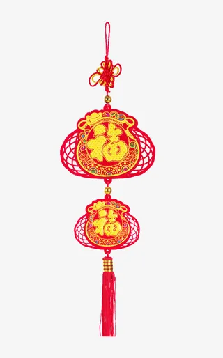 福袋中国结挂饰免抠
