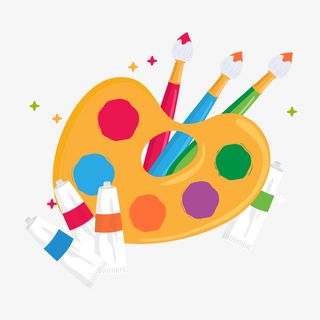 卡通画画工具元素合集免抠