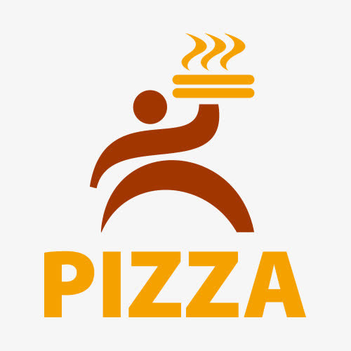 披萨人物LOGO标志矢量图免抠