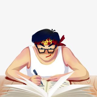 彩色卡通装饰加油高考设计图免抠