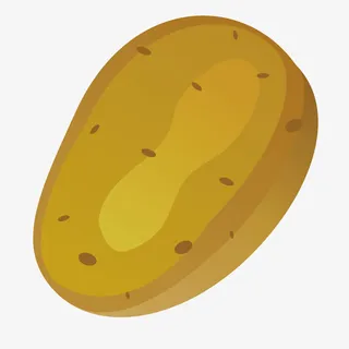 水彩马铃薯免抠