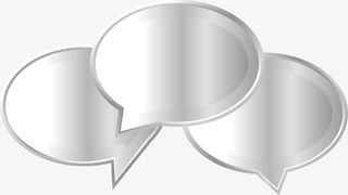 银色对话框标牌免抠