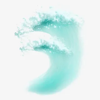 水彩浪花免抠