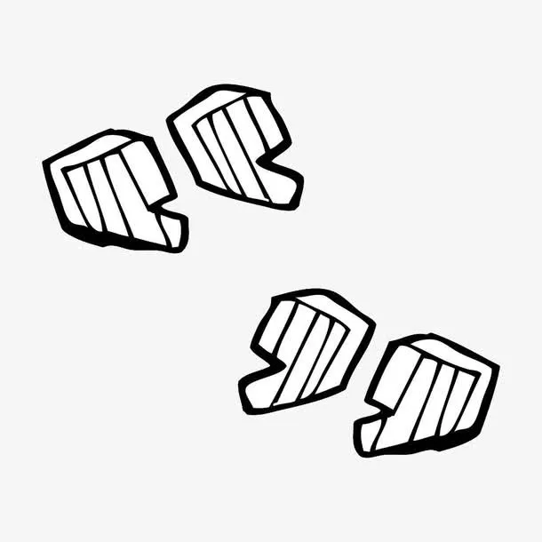 手绘简笔画双引号免抠