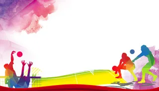 女排竞技体育海报高清