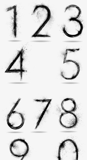 阿拉伯艺术数字免抠字体元素