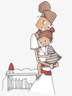 卡通母女免抠 卡通母女免抠