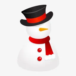 雪人帽子有趣的雪人图标免抠