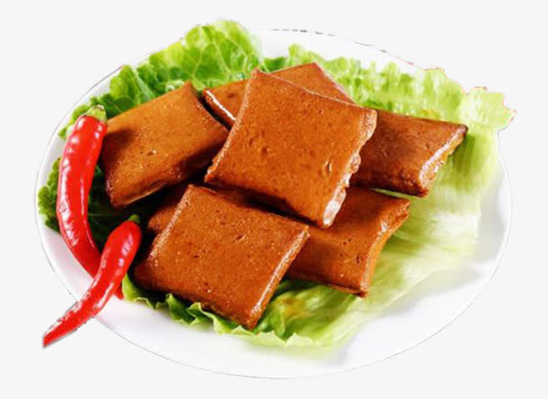鱼豆腐美食图片免抠
