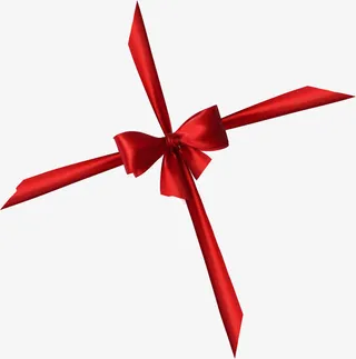 礼盒红色装饰图案免抠