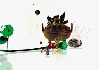 中国风美食海报素材免抠