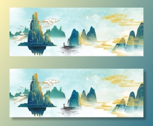 国潮背景素材高清