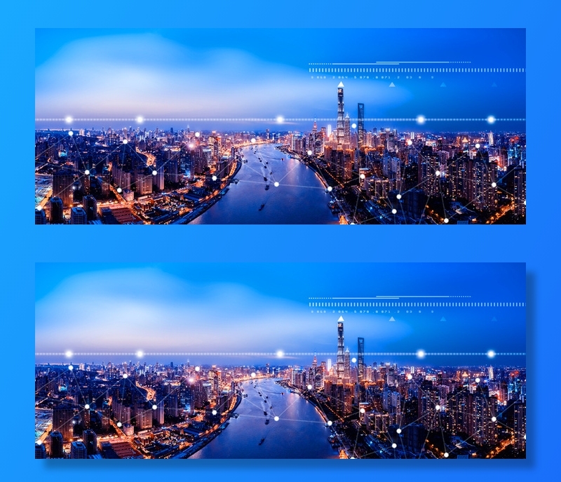 科技城市大气商务蓝色背景高清