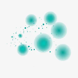 矢量蓝色炫彩光源免抠