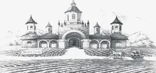 葡萄酒庄园素材免抠