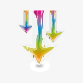 海报背景元素 水彩 渐变 箭头