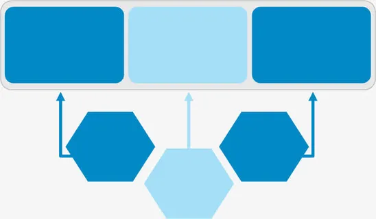 创意几何六边形免抠
