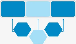 创意几何六边形免抠