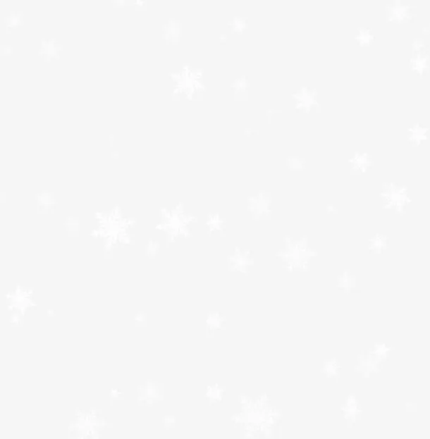春节漂浮白色雪花免抠