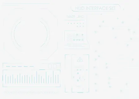 矢量蓝色科技数据信息设置界面免抠