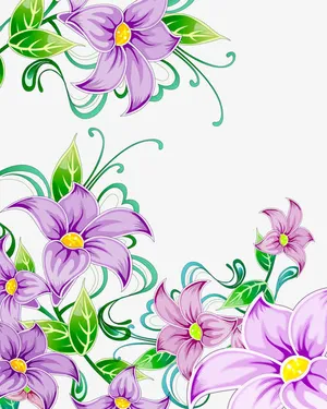 手绘鲜花免抠