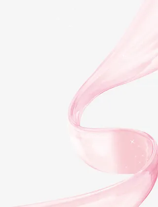 粉红色丝带免抠